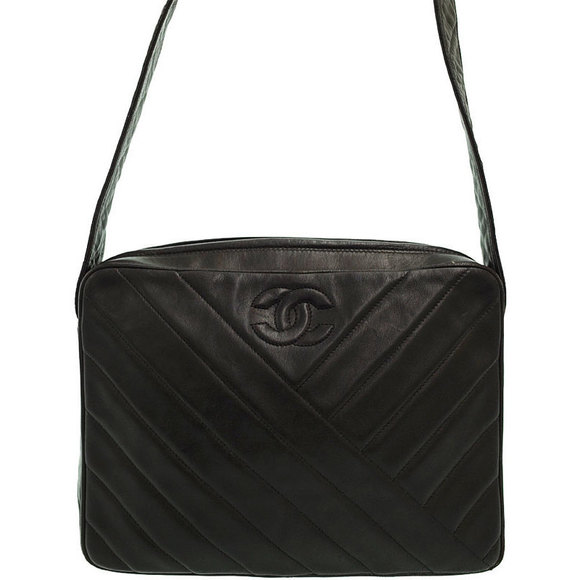 Chanel Coco Mark Shoulder Bag Black - Picture 1 of 9